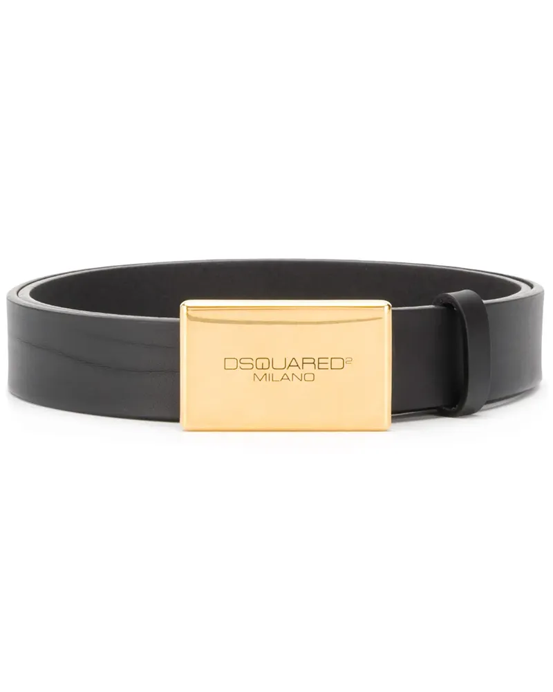 Dsquared2 Gürtel mit Logo-Prägung - Schwarz Schwarz