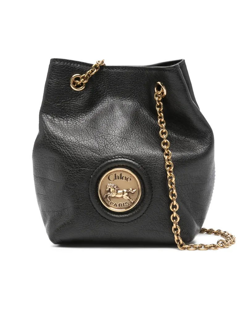Chloé Horse Medal mini bucket bag - Schwarz Schwarz