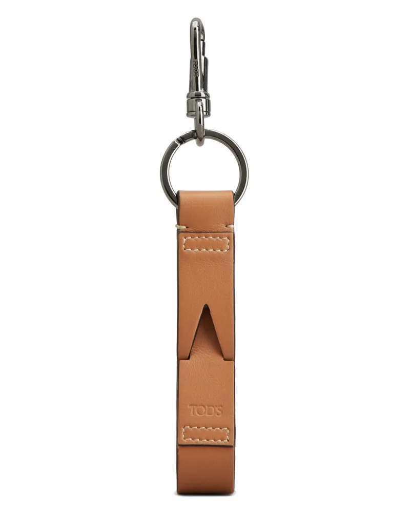 TOD'S Schlüsseletui mit Logo-Prägung - Braun Braun