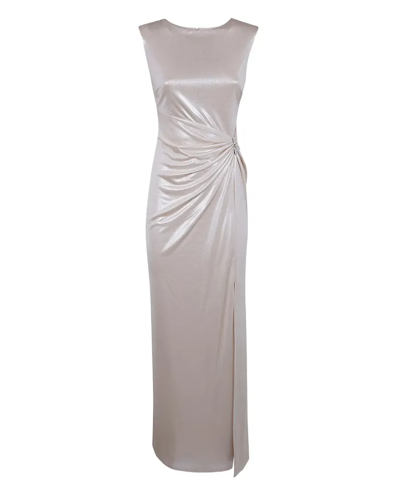 Ralph Lauren ruched embellished dress - Nude Nude