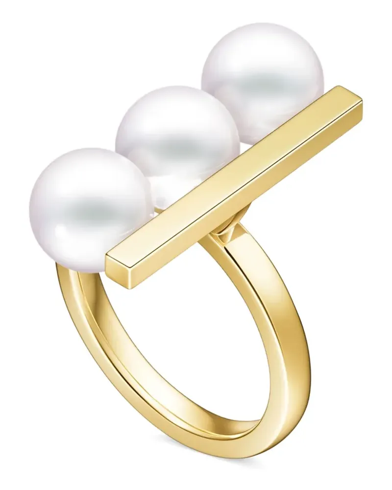 TASAKI 18kt Collection Line Balance Plus Neo Akoya Gelbgoldring mit Perle Gold