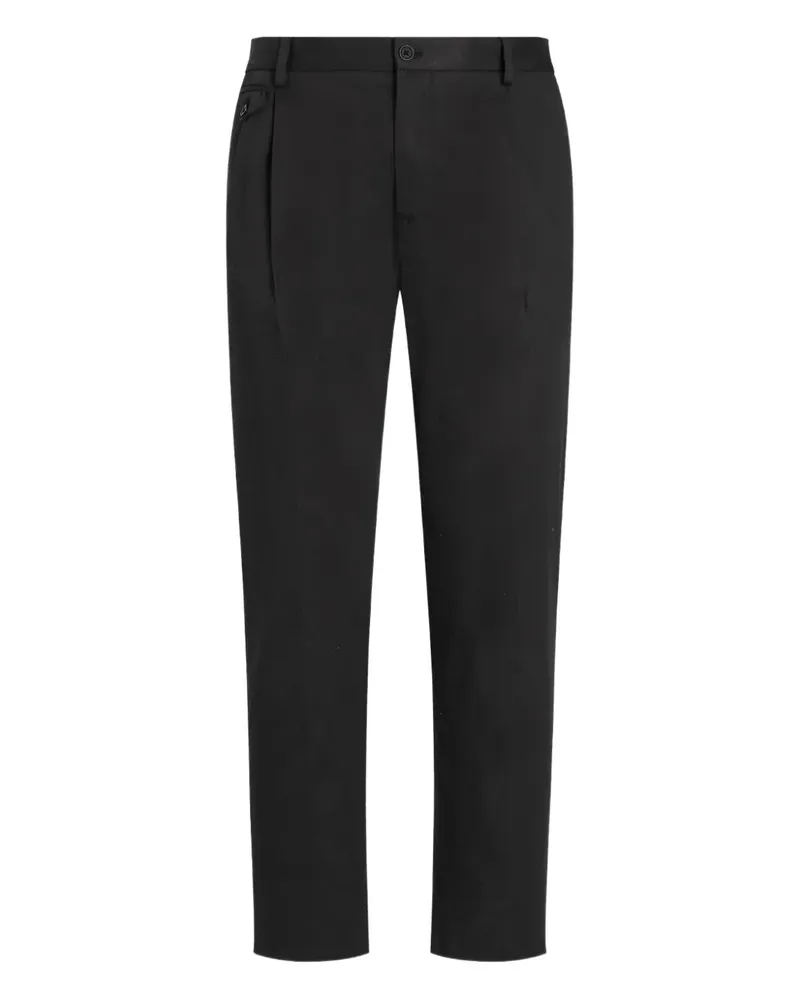 Dolce & Gabbana Hose mit Abnähern - Schwarz Schwarz