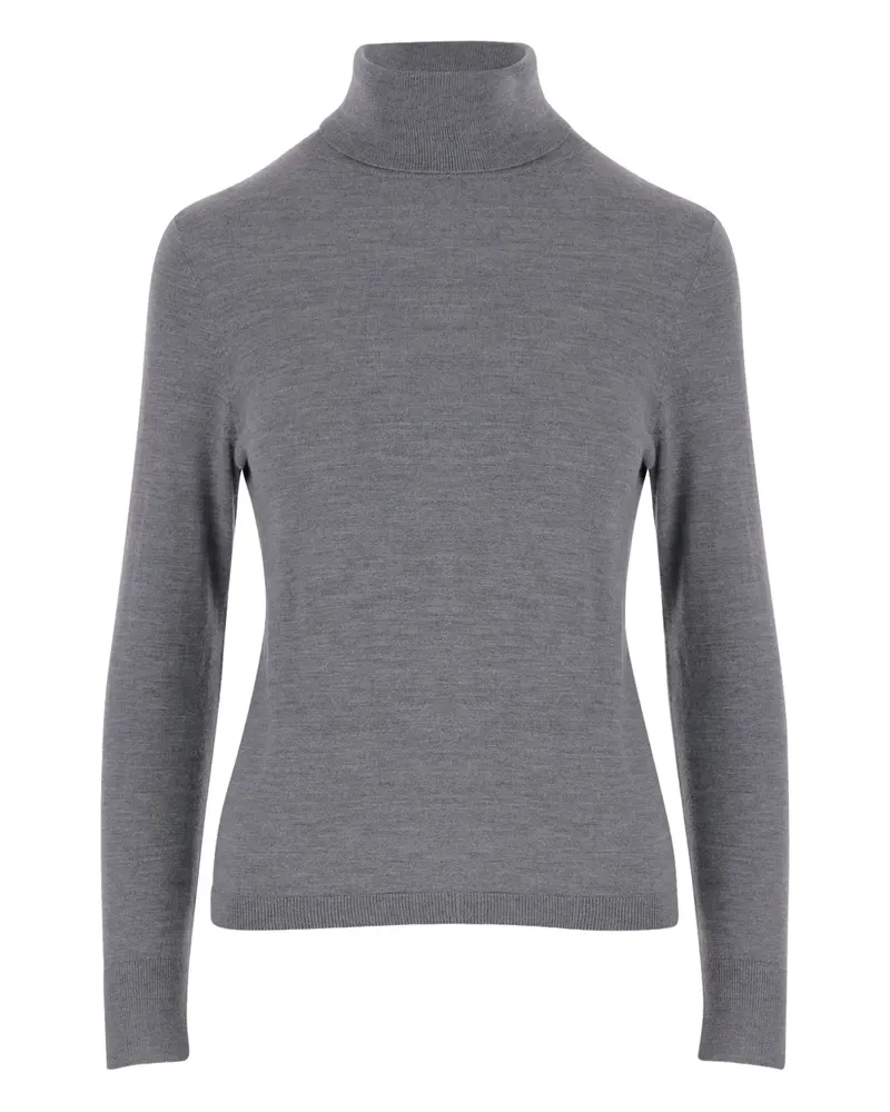 ALLUDE Pullover mit Stehkragen - Grau Grau