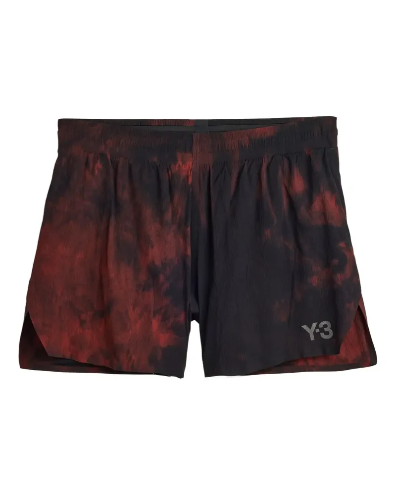 Y-3 AOP Lauf-Shorts mit Batikmuster - Orange Orange