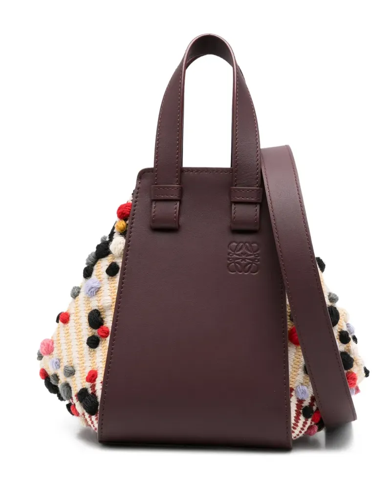 Loewe Hammock Tote Bag mit Applikation - Braun Braun