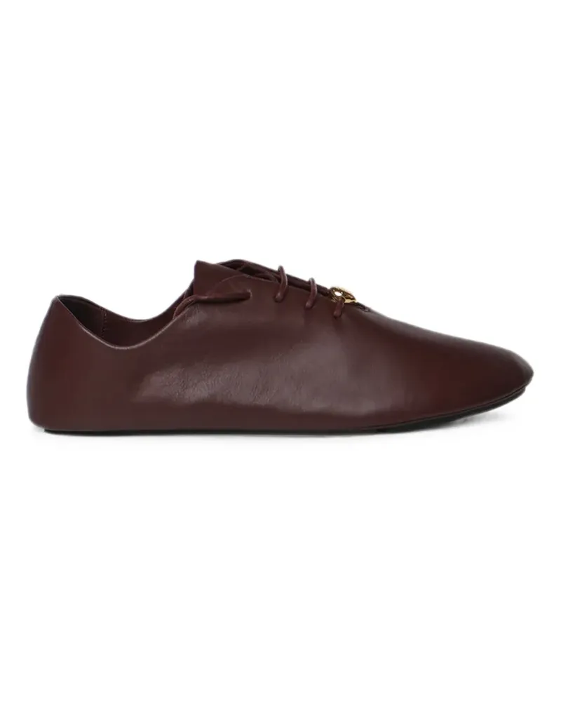 Loewe pebble soft lace-up in nappa calfskin - Rot Rot