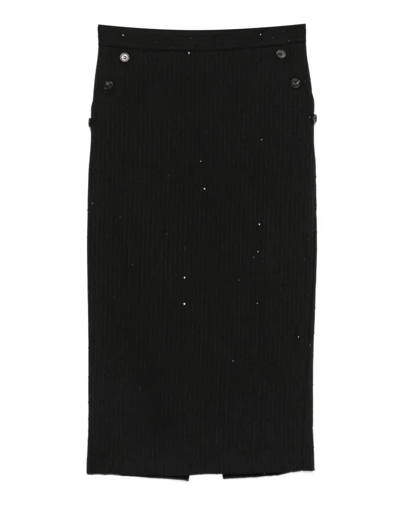 Ermanno Scervino Hemd mit Kristallen - Schwarz Schwarz