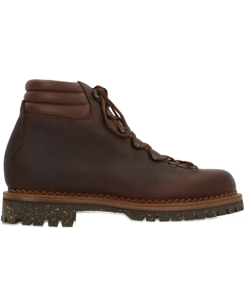 YUKETEN Schnürstiefel aus Leder - Braun Braun