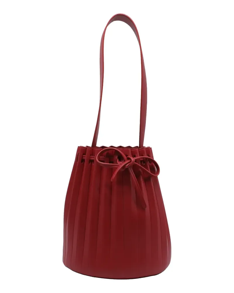 Mansur Gavriel Pleated leather bucket bag - Rot Rot