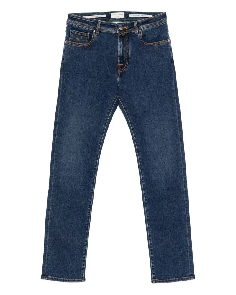 Jacob Cohën Elastische Five-Pocket-Jeans - Blau Blau