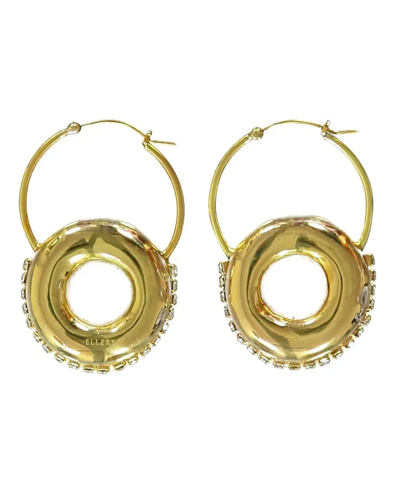 ELLERY crystal-embellished earrings - Gold Gold