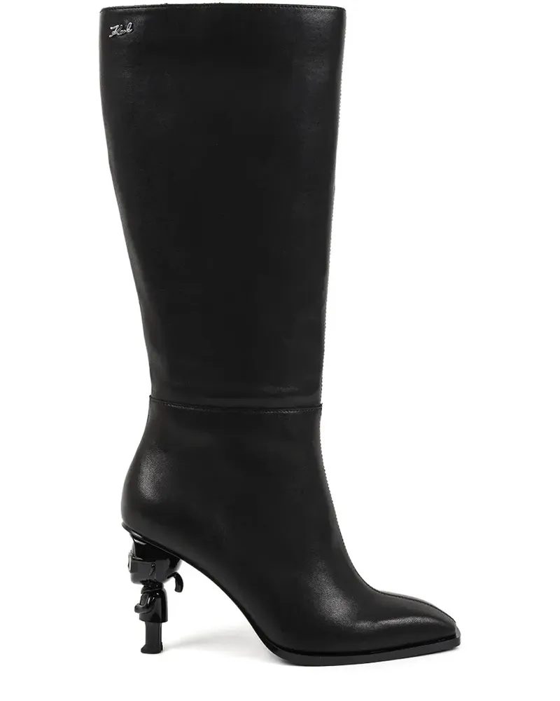 Karl Lagerfeld 80mm Ikon NFT tall boots - Schwarz Schwarz