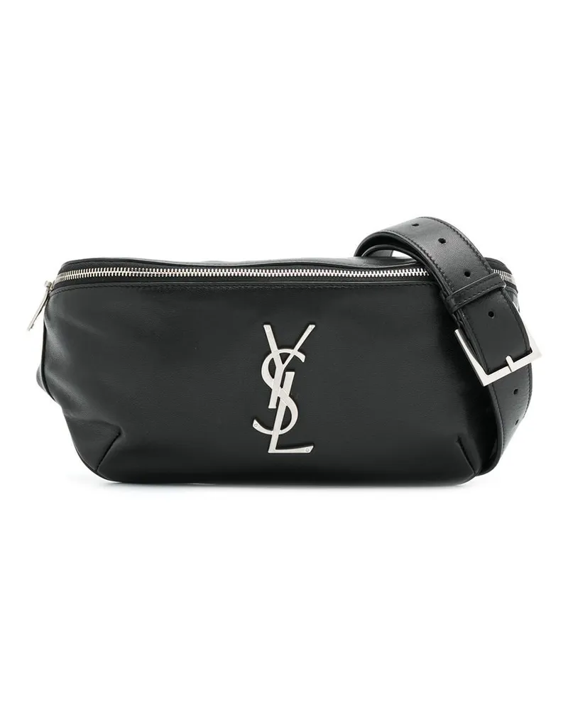 Saint Laurent Gürteltasche aus Leder Schwarz