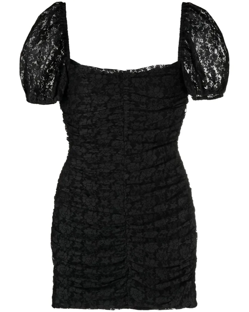 ROTATE Birger Christensen Minikleid mit Spitze - Schwarz Schwarz
