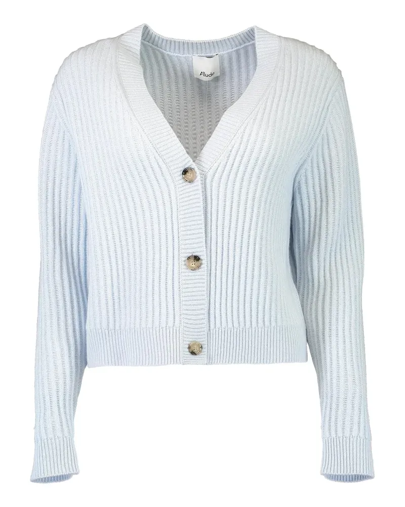 ALLUDE V-neck cardigan - Blau Blau