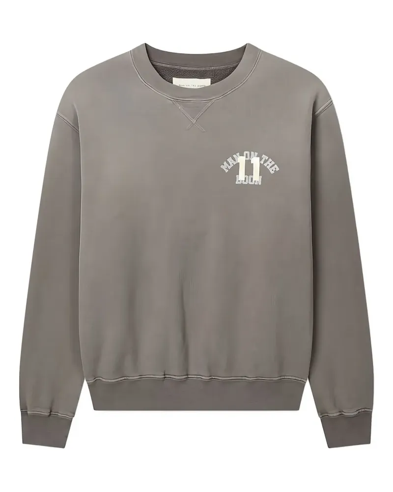 ManOnTheBoon Sweatshirt mit Logo-Print - Grau Grau