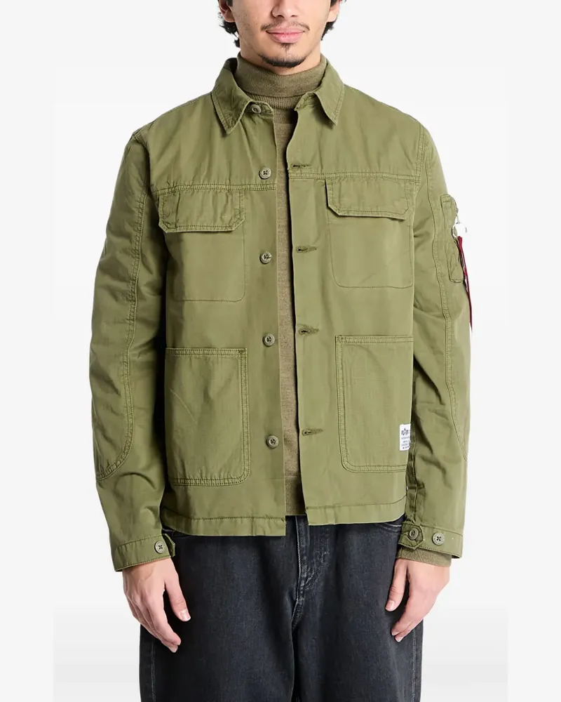 Alpha Industries Klassisches Hemd - Grün Grün