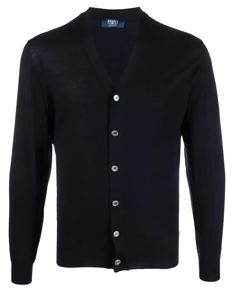 Fedeli Cardigan mit Knöpfen - Blau Blau