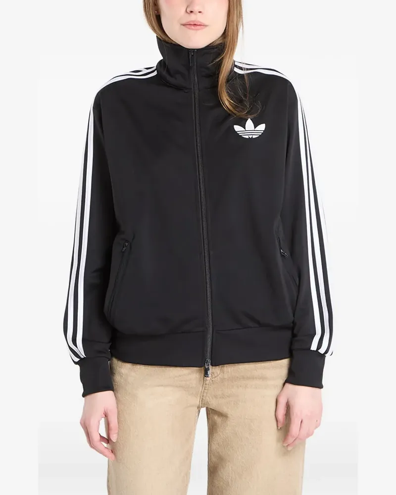 adidas Sweatshirtjacke mit drei Streifen - Schwarz Schwarz