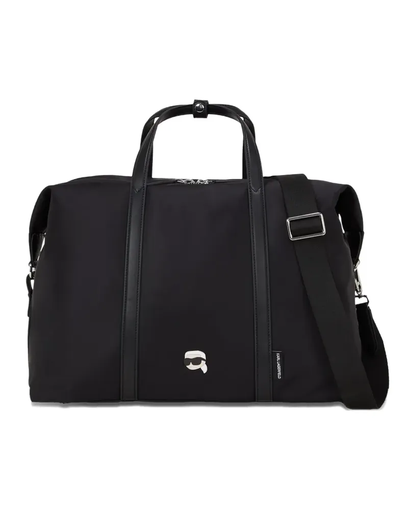 Karl Lagerfeld Ikon Reisetasche - Schwarz Schwarz