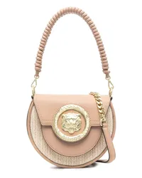 Just Cavalli Schultertasche mit Logo-Schild Nude