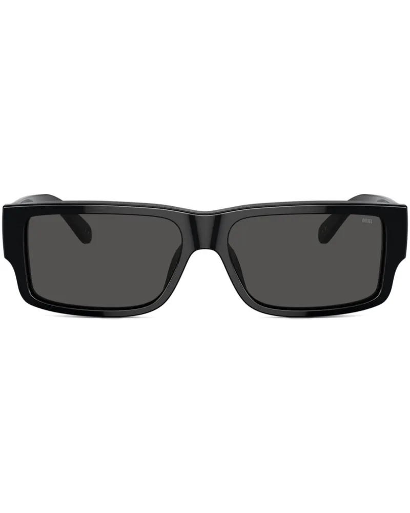 Diesel 0DL2003 Sonnenbrille mit eckigem Gestell - Schwarz Schwarz