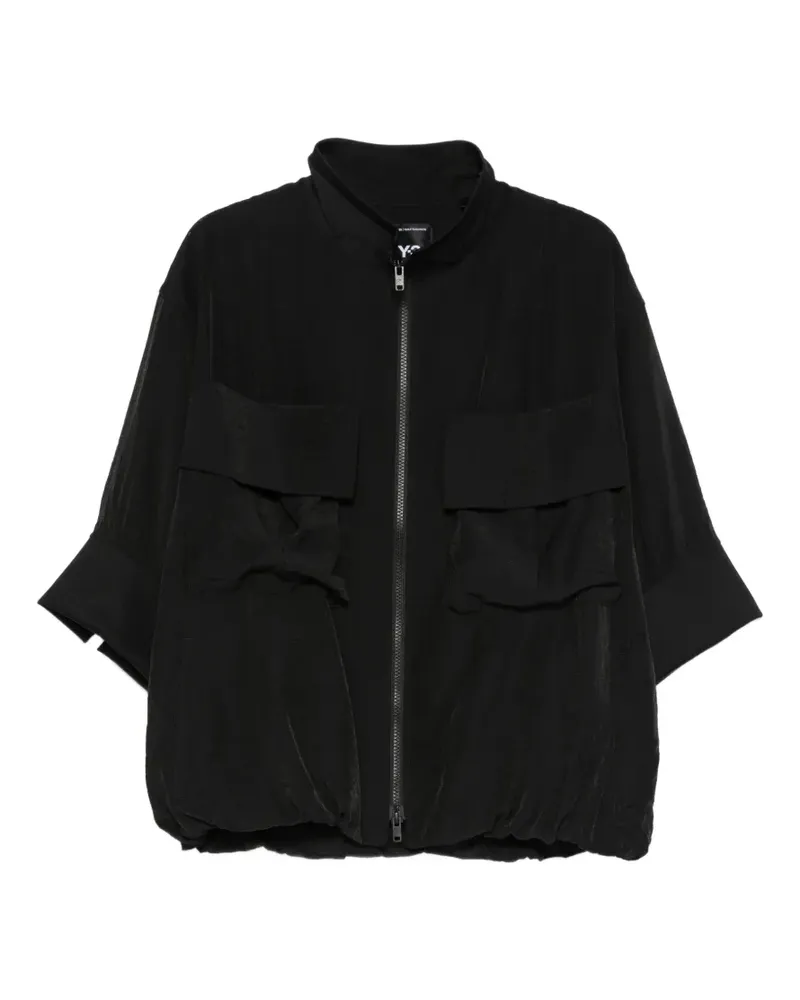 Y-3 chest-pocket track jacket - Schwarz Schwarz