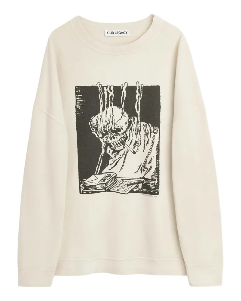 Our Legacy print long sleeves sweatshirt - Nude Nude