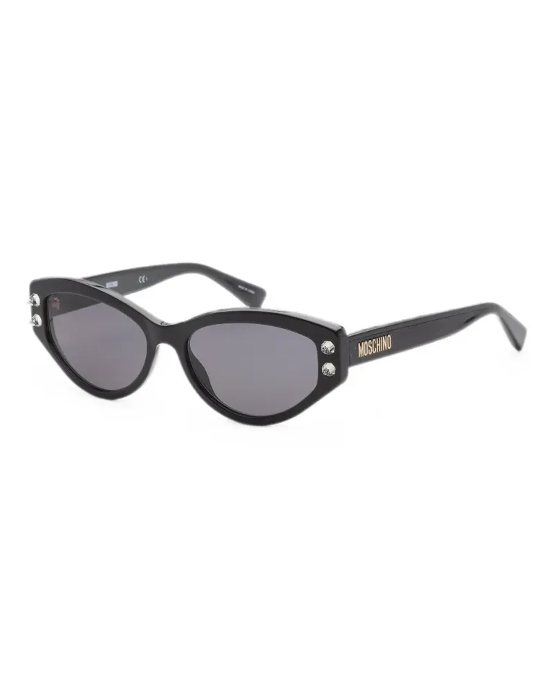 Moschino Cat-Eye-Sonnenbrille - Schwarz Schwarz
