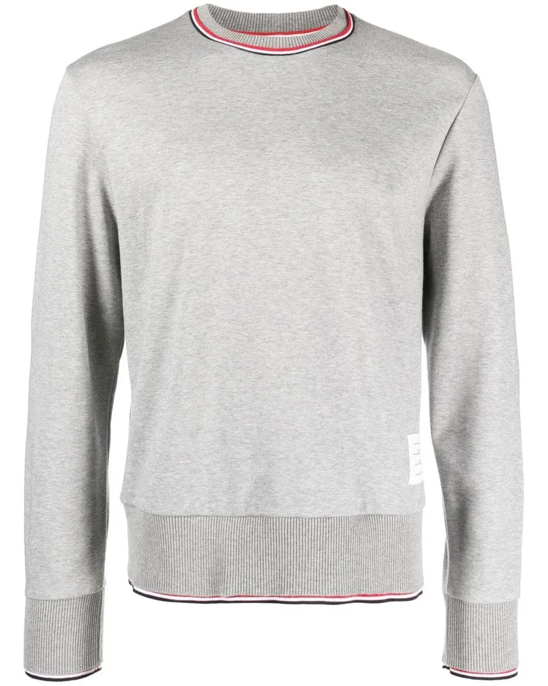 Thom Browne Pullover mit rundem Ausschnitt Grau