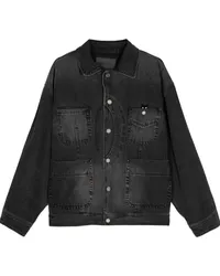 SONGZIO Panther Crescent Jeansjacke Schwarz