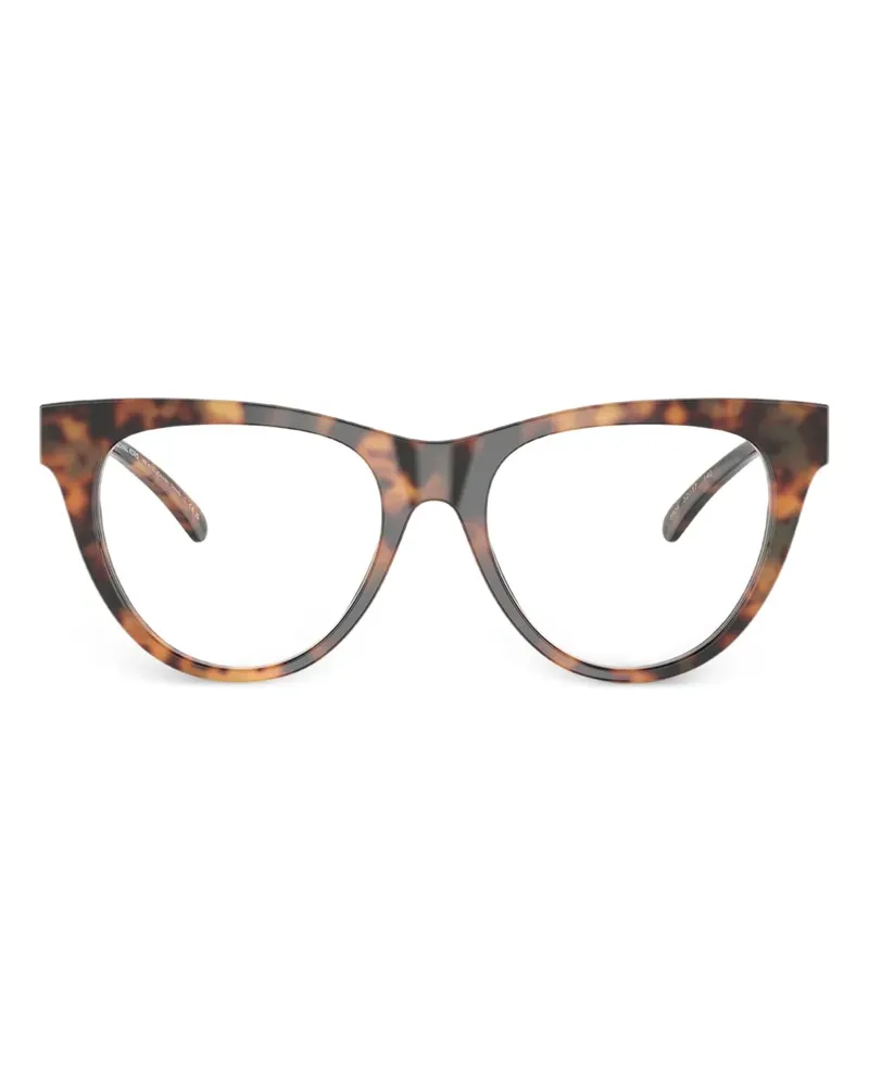 Michael Kors MK4137 Cat-Eye-Brille mit Kettendetail - Braun Braun