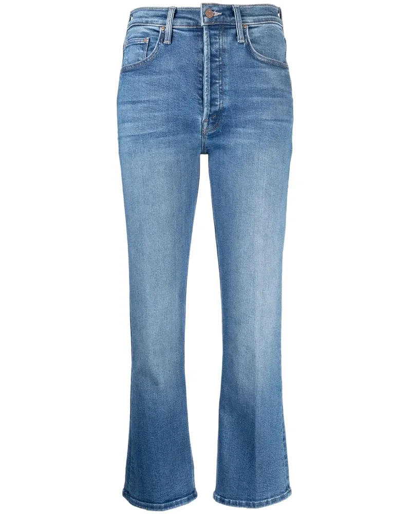 Mother The Tripper Cropped-Jeans - Blau Blau