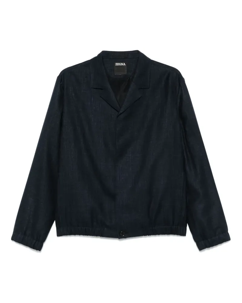 Ermenegildo Zegna Melierte Jacke - Blau Blau
