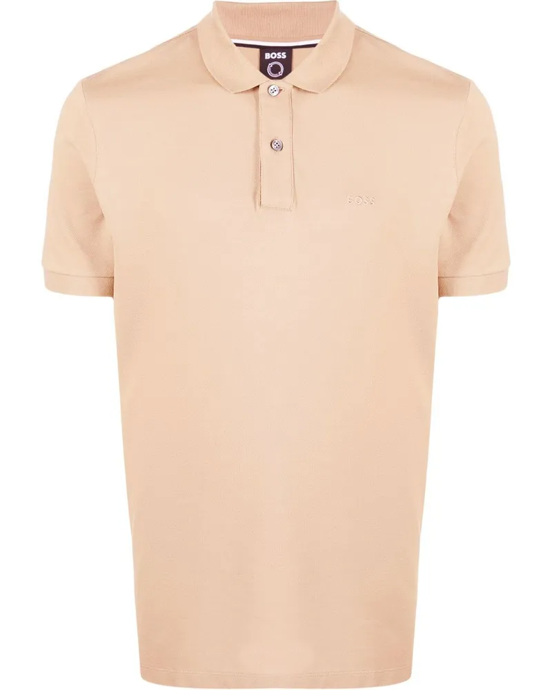 HUGO BOSS Poloshirt mit Logo-Stickerei - Nude Nude