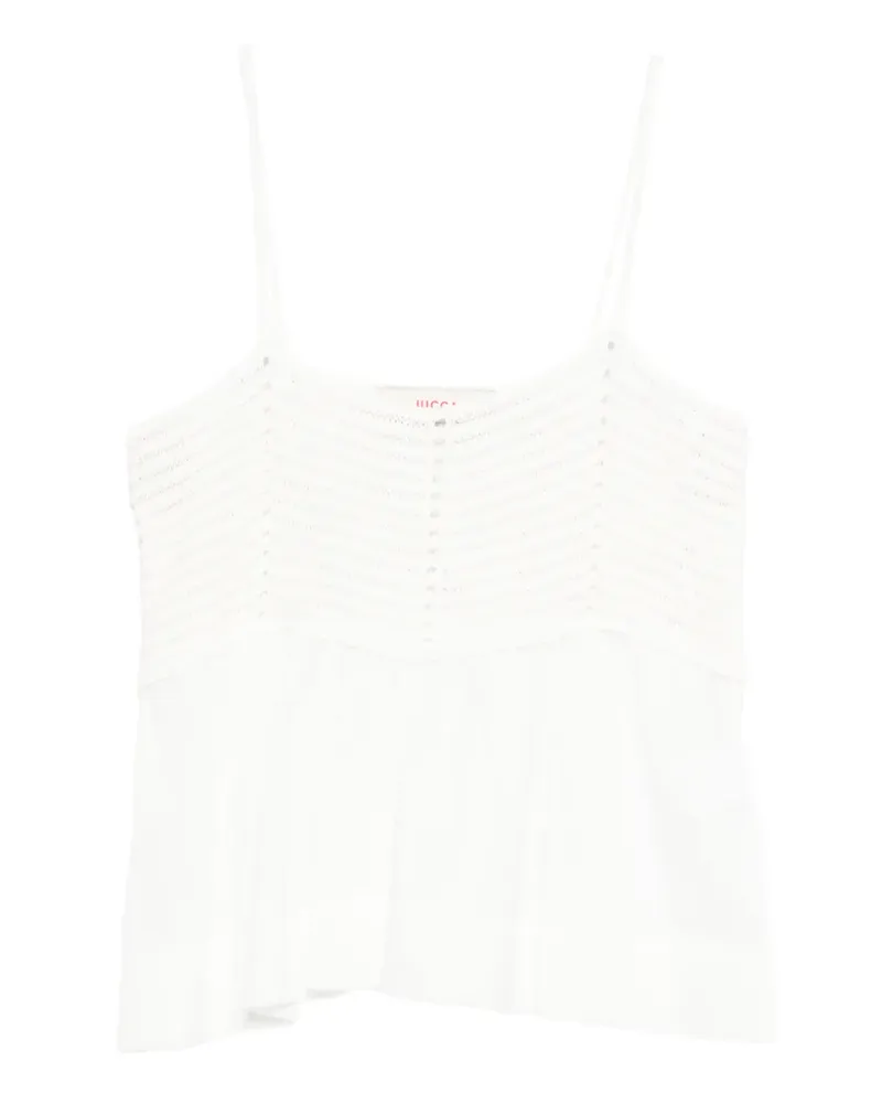 Jucca crochet top - Weiß Weiß