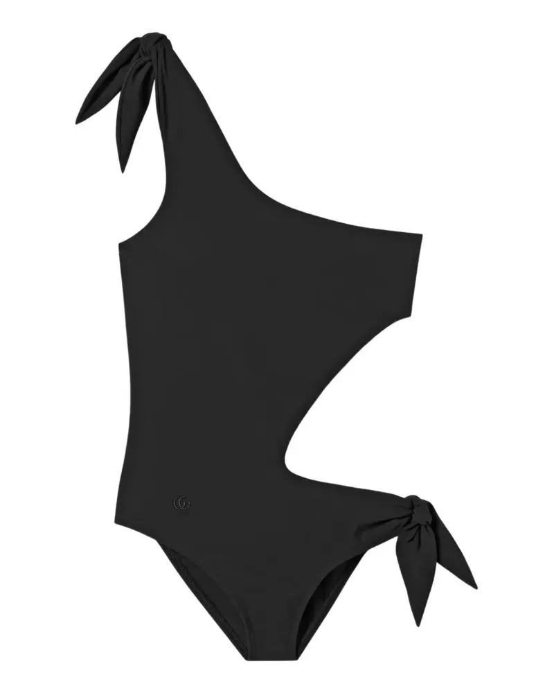 Gucci One-Shoulder-Badeanzug - Schwarz Schwarz