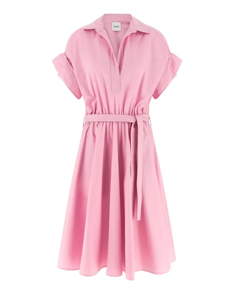 NUDE short-sleeve midi dress - Rosa Rosa