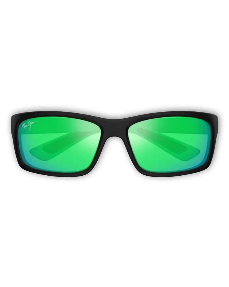 Maui Jim Sonnenbrille mit eckigem Gestell - Schwarz Schwarz