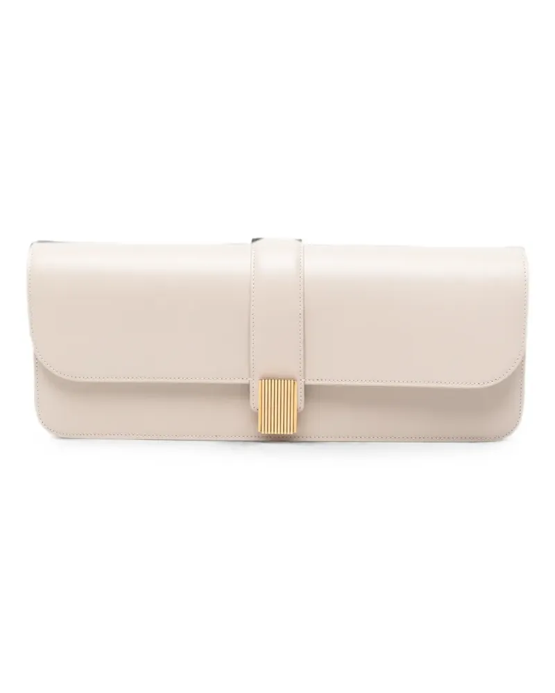 KHAITE Blake foldover clutch bag - Nude Nude