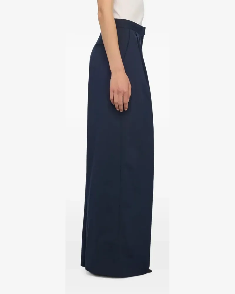 Semicouture Camelia pleated palazzo pants - Blau Blau