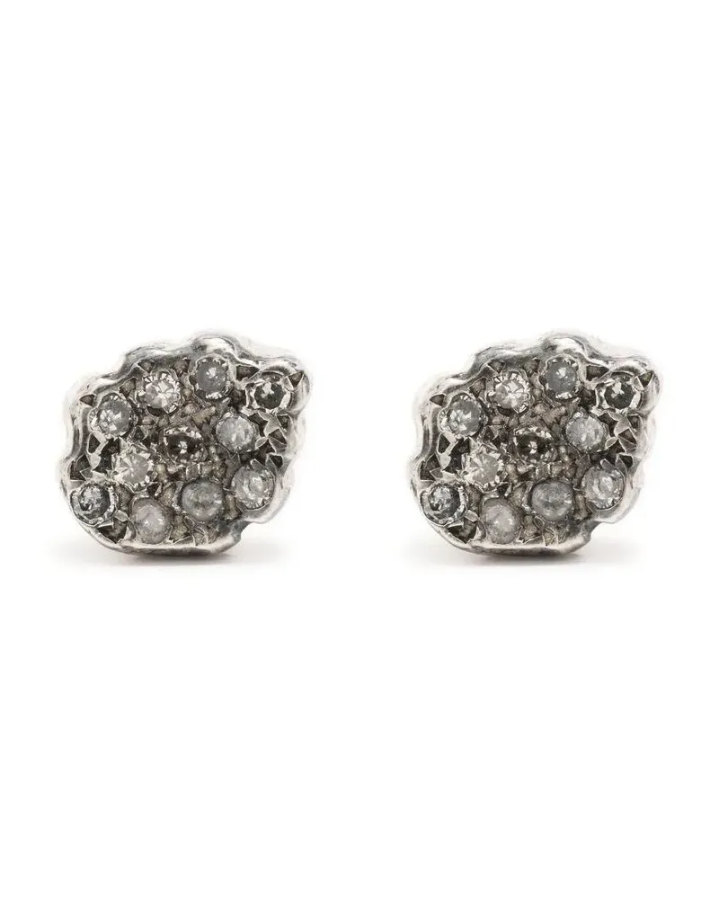 Rosa Maria Ohrstecker mit Diamanten - Silber Silber