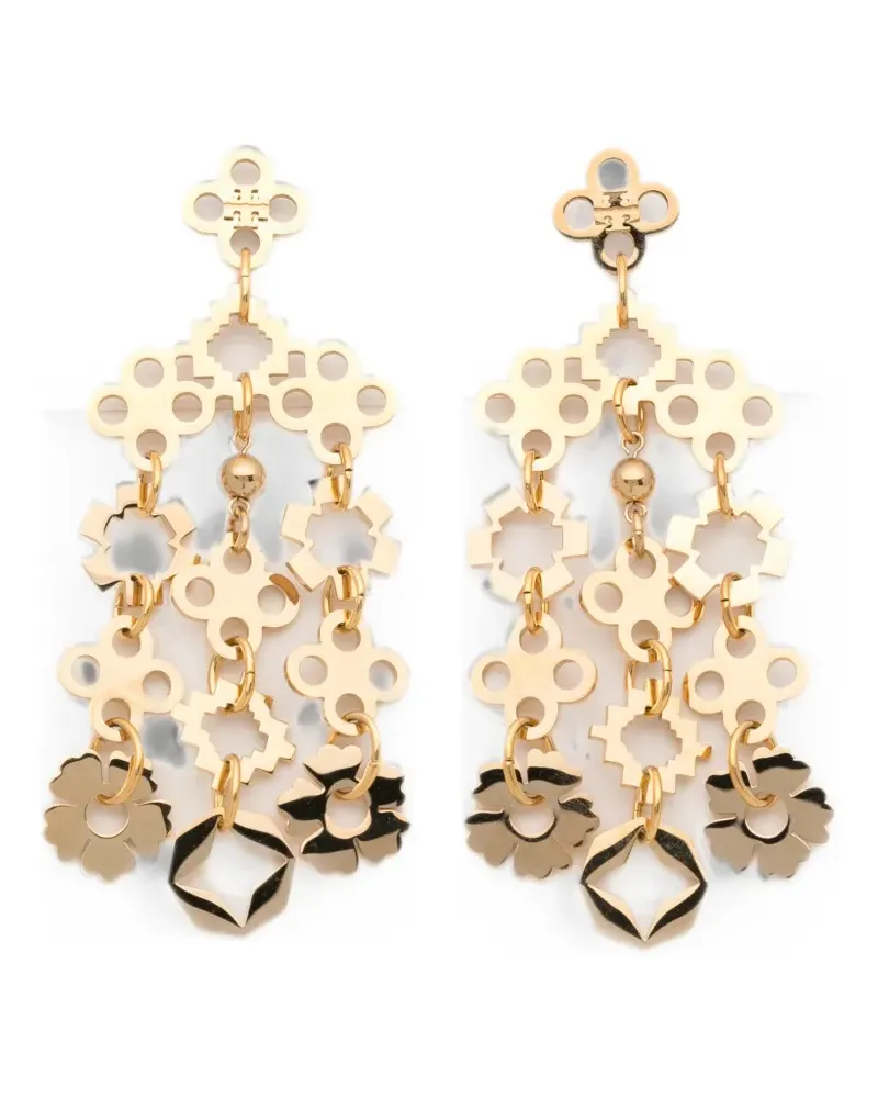 Tory Burch Forget Me Not chandelier earrings - Gold Gold