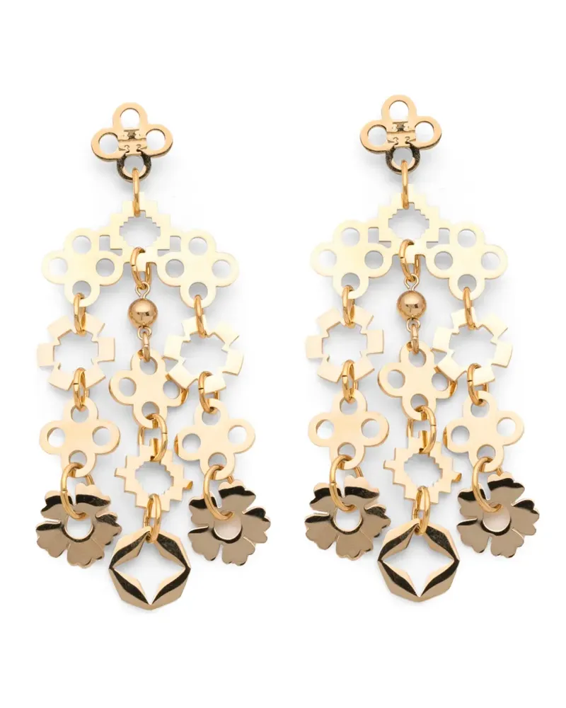 Tory Burch Forget Me Not chandelier earrings - Gold Gold