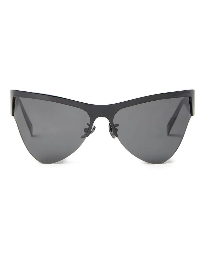 Marni Sonnenbrille mit Logo-Print - Schwarz Schwarz