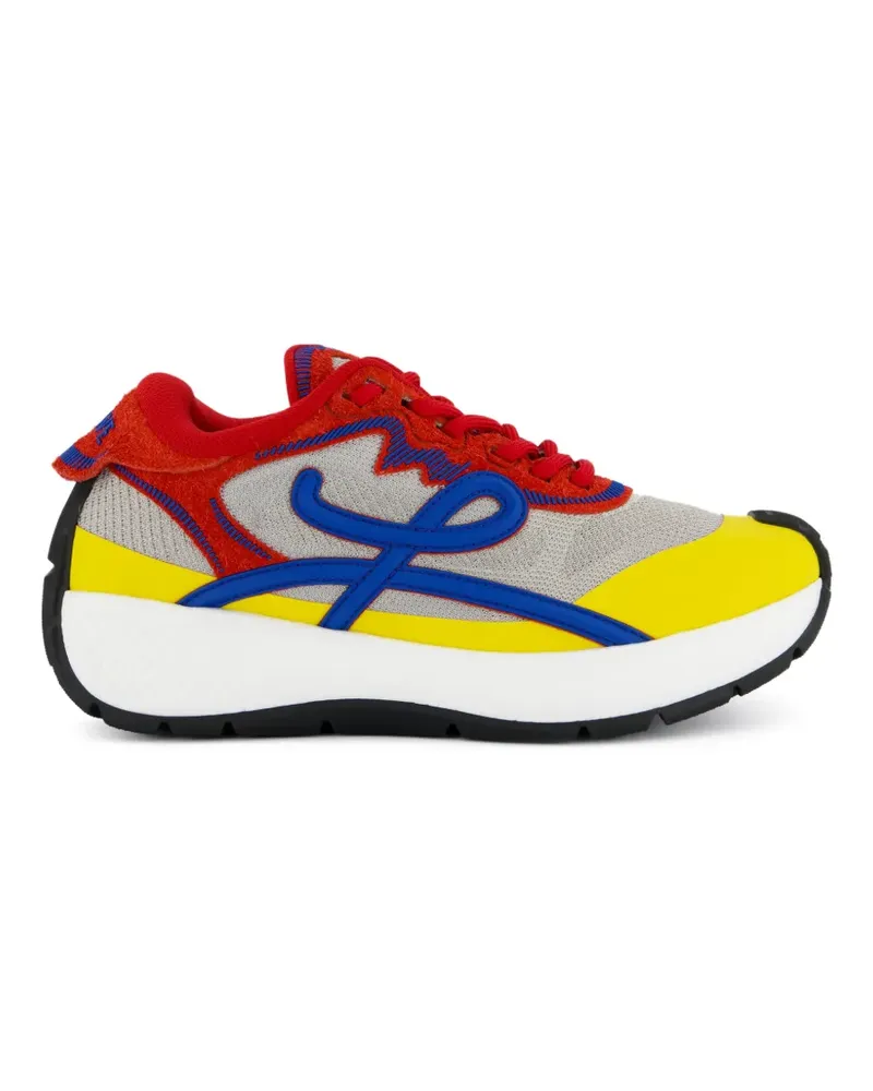 Loewe Pogo knit suede sneakers - Rot Rot