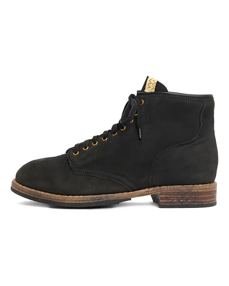 Visvim round-toe lace-up boots - Schwarz Schwarz