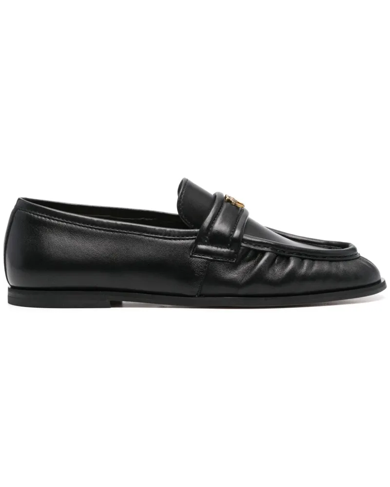 Pinko Loafer mit Logo-Schild - Schwarz Schwarz