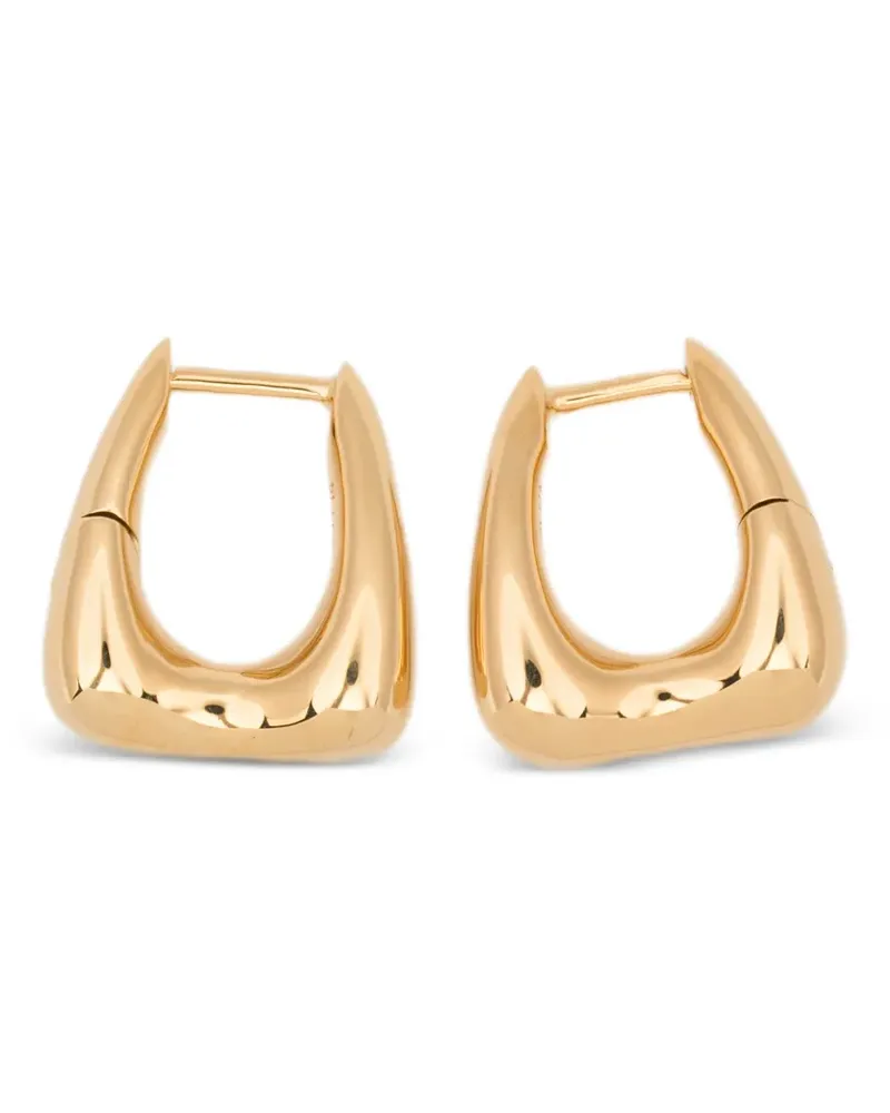Maria Black Satchel Bend huggie earrings - Gold Gold