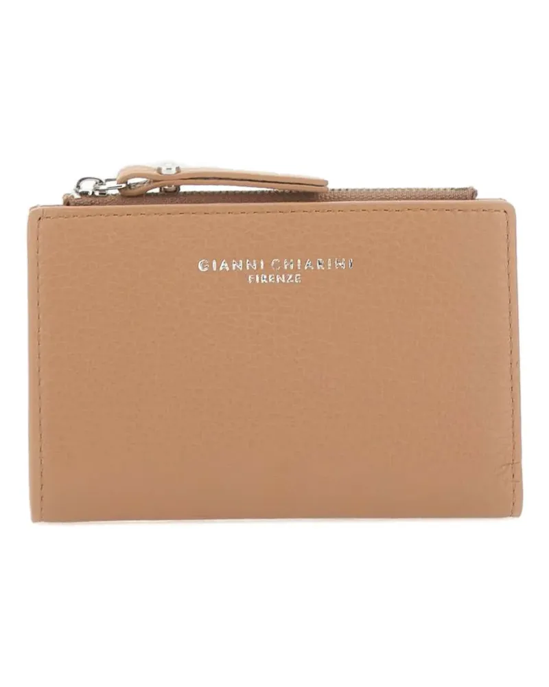 Gianni Chiarini Dollaro grained-leather wallet - Nude Nude